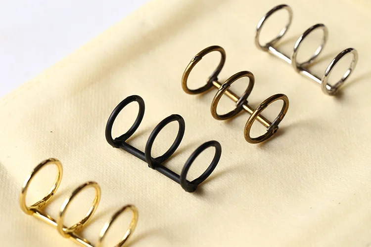 3 Hole Ringen, Paper Collection Clips, Metalen Paperclip. Diy Notebook Metalen Clips Goud Zilver Brons