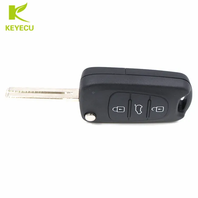 KEYECU di Ricambio Vibrazione Auto Chiave A Distanza Fob 3 Button 433MHz ID46 per Kia Rio Ceed CeedPro Picanto Sportage 2010 -2012