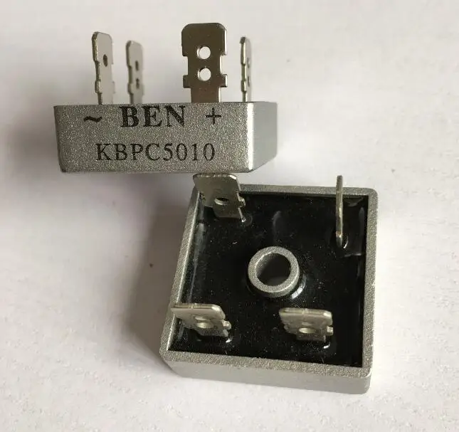 10pcs 50A 1000V Metal Case Bridge Rectifier SEP KBPC5010