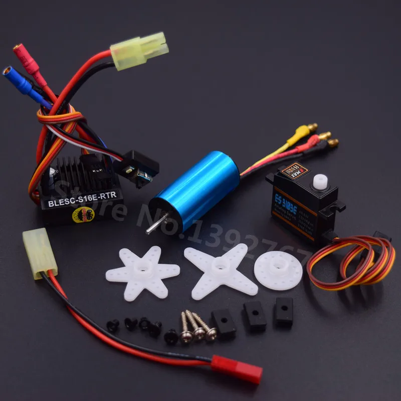 Brushless Modification Kit 2040 Brushless Motor 4800KV & 25A ESC & 17G Servo For RC Car WLtoys 1/18 Scale Models A959 A969 A979