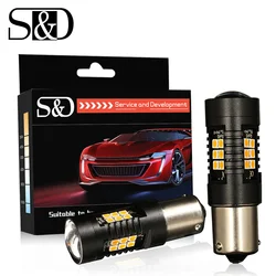 2pcs 1200LM 1156 BAU15S LED Bulb Car Fog Light Tail Driving Lamp DRL Auto Turn Signal Reverse Lights 6000K 3030 21SMD 12V D035