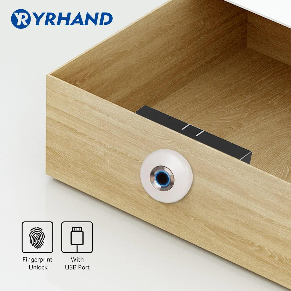 Semiconductor Keyless Fingerprint Drawer Cabinet Combination Smart Lock