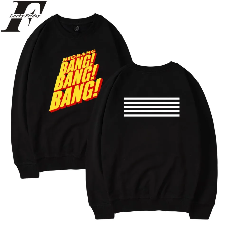 LUCKYFRIDAYF BIGBANG Kpop women capless Sweatshirts men hoodies casual Long Sleeve harajuku Sweatshirt pullover tops plus size