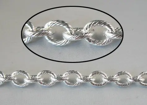 10meters mixed silver plated metal chain