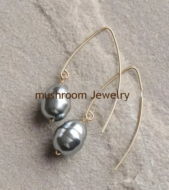 baroque pearl Drop earrings baroque pearl beads