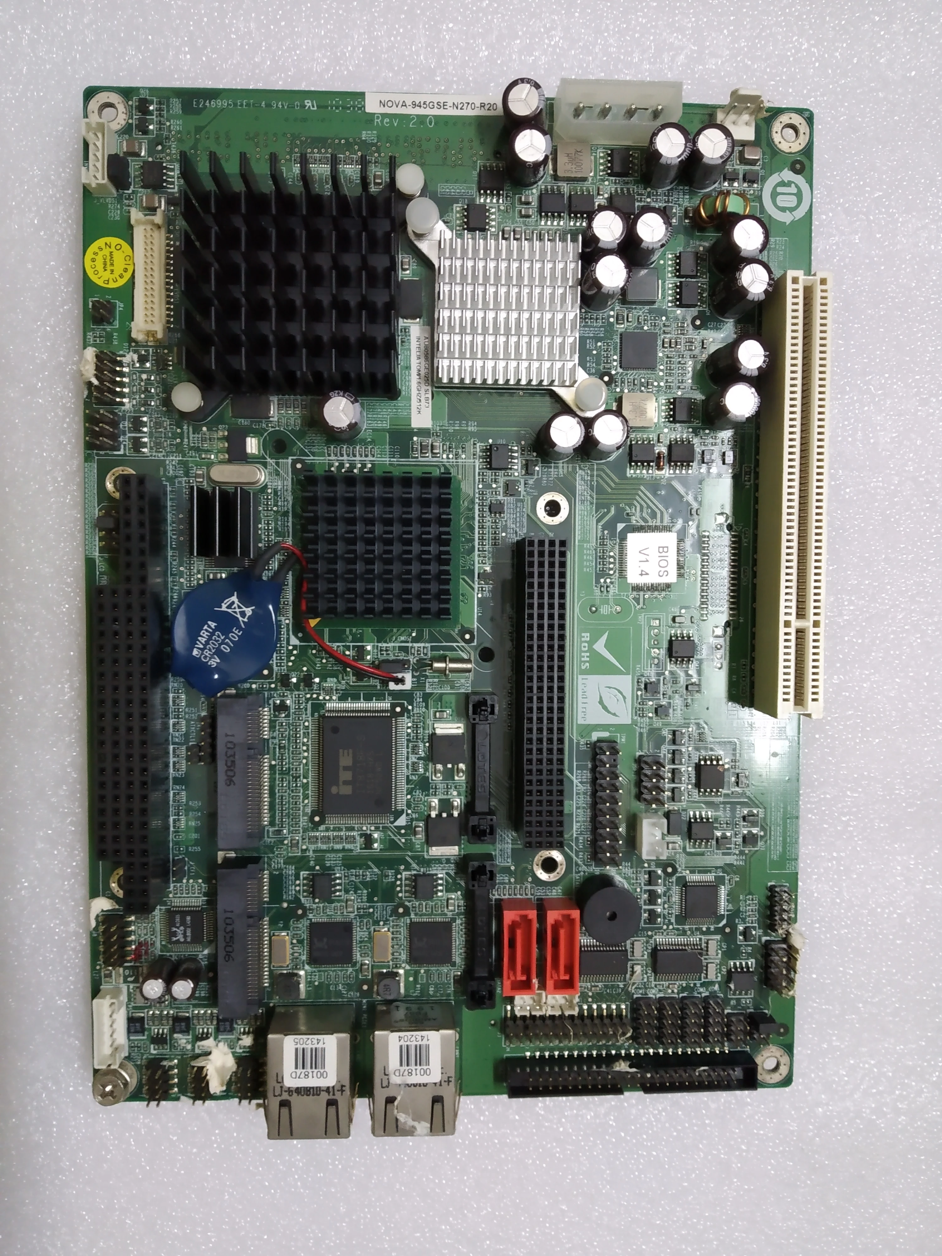 

NOVA-945GSE-N270 REV:2.0 100% OK Original IPC Board Motherboard Embedded Industrial Mainboard PC/104+ RAM