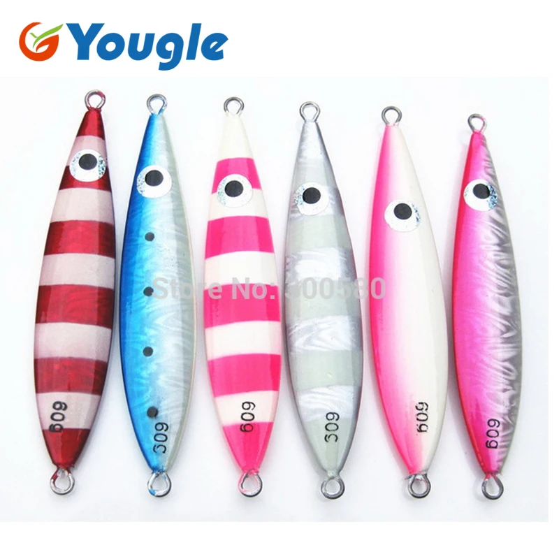 YOUGLE 60g Fishing Wobbler Spoon Bait Fishing Lure Lures Luminous Spinner Metal Jigging Shore Cast Iron Isca Artificial Pesca