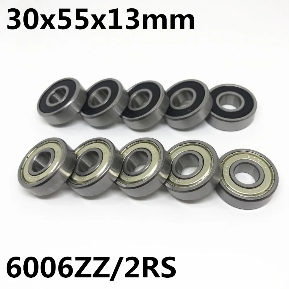 2pcs High quality 6006ZZ 6006-2RS ball bearing 30x55x13 mm deep groove ball bearing 6006Z 6006RS