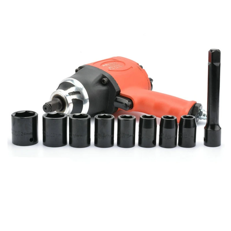 Borntun 1/2 "공압 공기 충격 렌치 900Nm 12.7mm 자동차 타이어 유지 보수 8000rpm 기계 수리