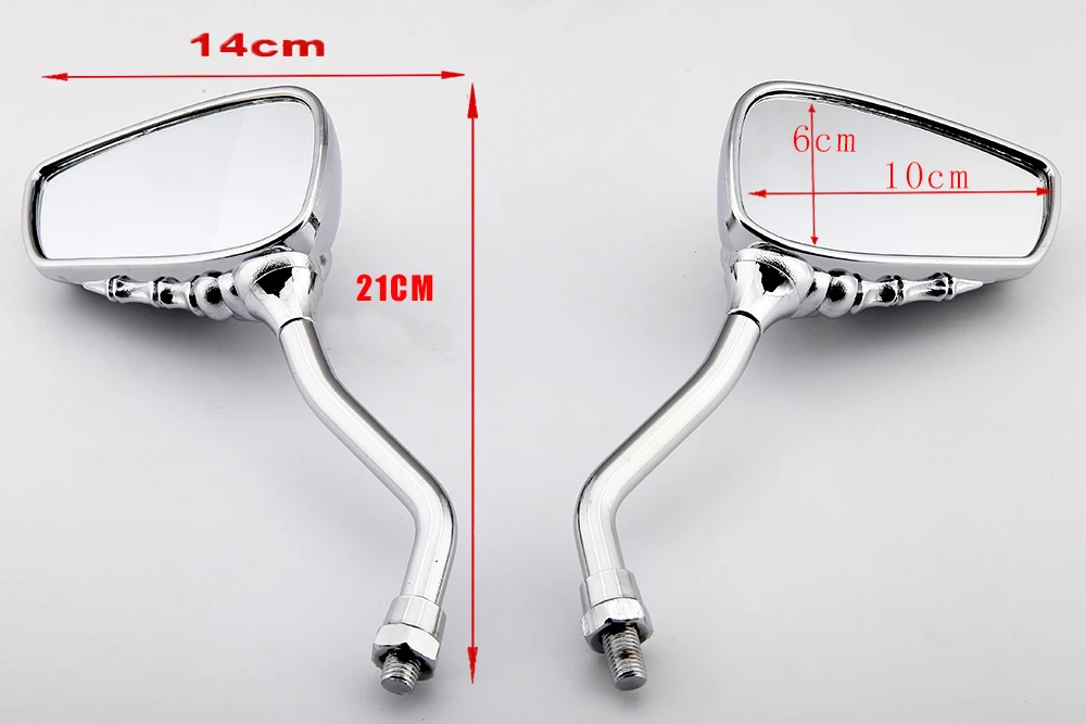 Chrome Skull Rearveiw Mirrors For Honda Shadow Spirit Aero VT 750 1100 Suzuki Boulevard M109R M50 M90 M95 C109R C50