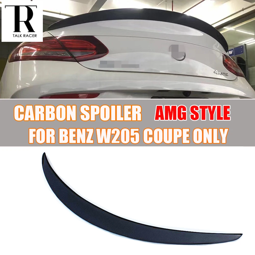 

AMG Style W205 Coupe Carbon Fiber Rear Wing Spoiler for Benz W205 C180 C200 C220 C300 C350 C43 C63 AMG Coupe 2 Door 2015 - 2022