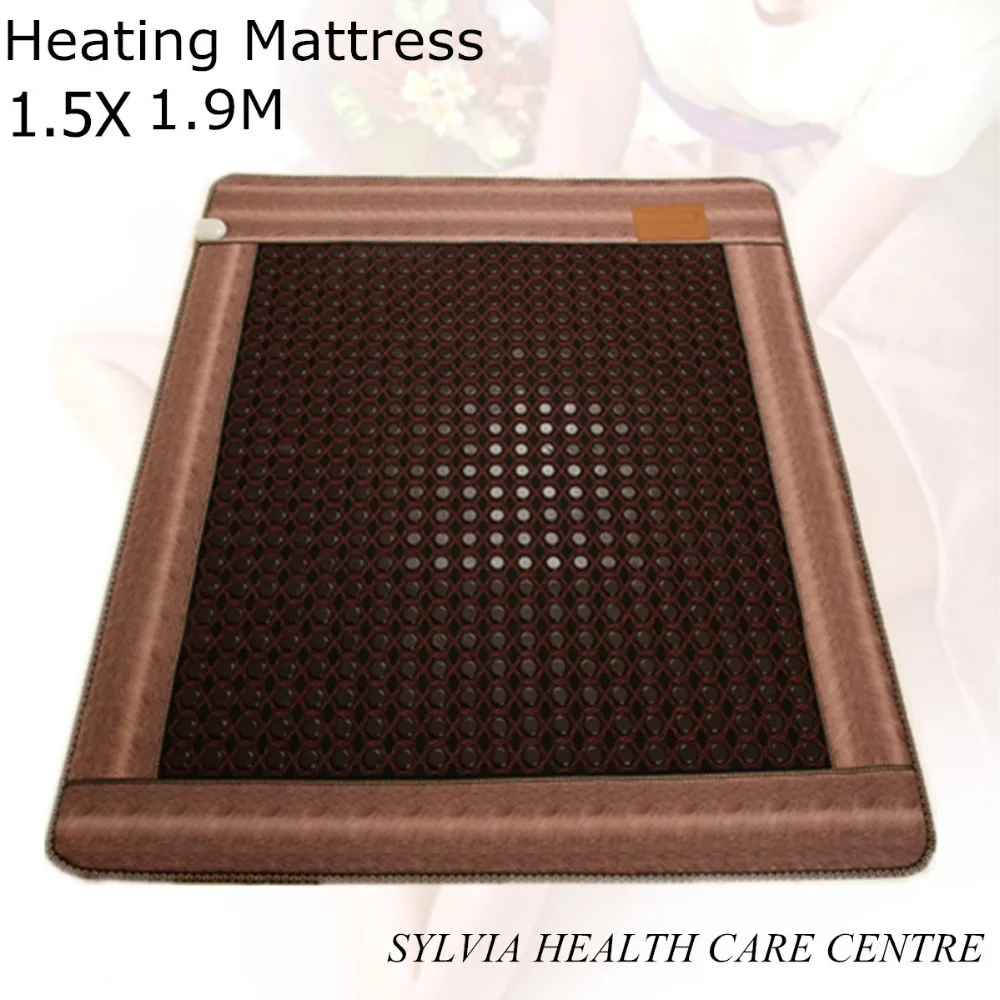 

Free shipping germanium heated sleeping cushion tourmaline health heating bed mattress heat sleeping pad 1.5X1.9M/ 59''X74.8''