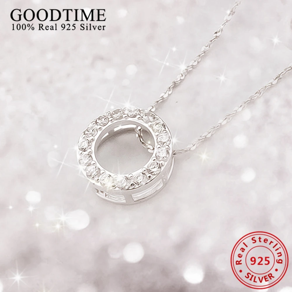 Fashion Genuine 100% 925 Sterling Silver Necklaces for Women Christmas Gift Jewelry For Wedding Party