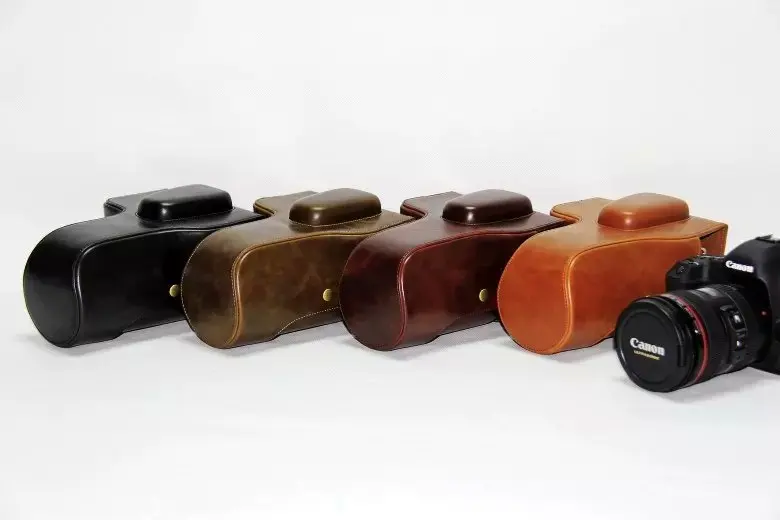 PU 가죽 카메라 가방 케이스 커버, 캐논 EOS 5D 마크 III II 5D3 5D2 24-105 18-55 18-135 렌즈