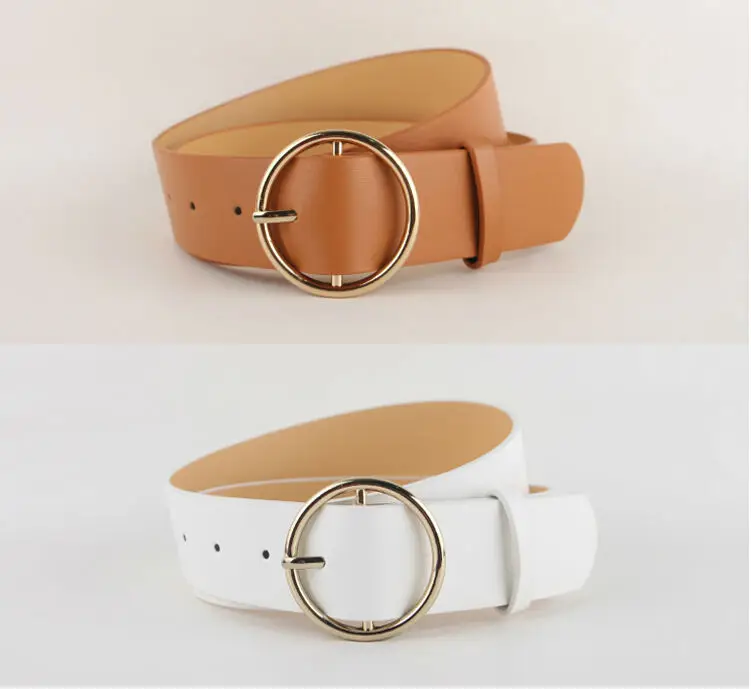 Newest Hot Sale fashion gold Buckle Female Leather Strap Belts for Women Ms. clothing Cummerbunds Ladies Fashion Girdles gifts