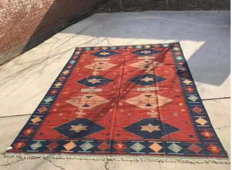 

Hand Woven Kilim Carpet Carpet Handmade Home Decoration Carpet Geometric Carpet Bedroom Turkish Rug Wool Knitting Carpets