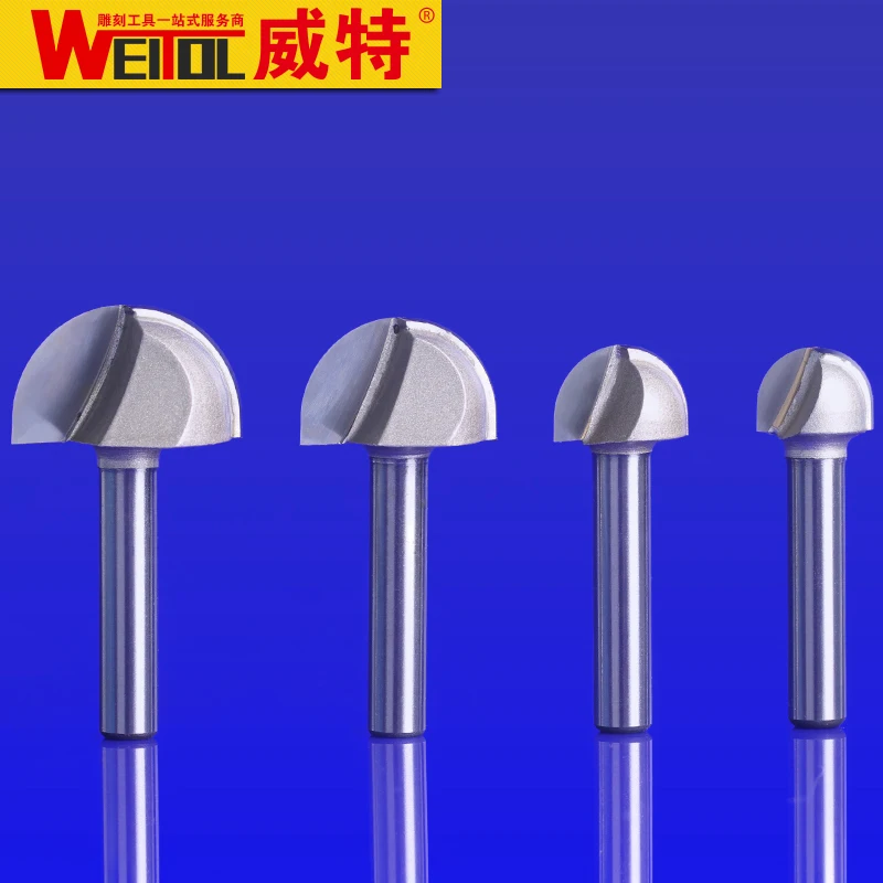 WeiTol-Herramientas de carpintería CNC, mochine de madera, cortador de carburo sólido, broca de fondo redondo profesional, MDF,PVC, herramienta de madera, 12,7mm