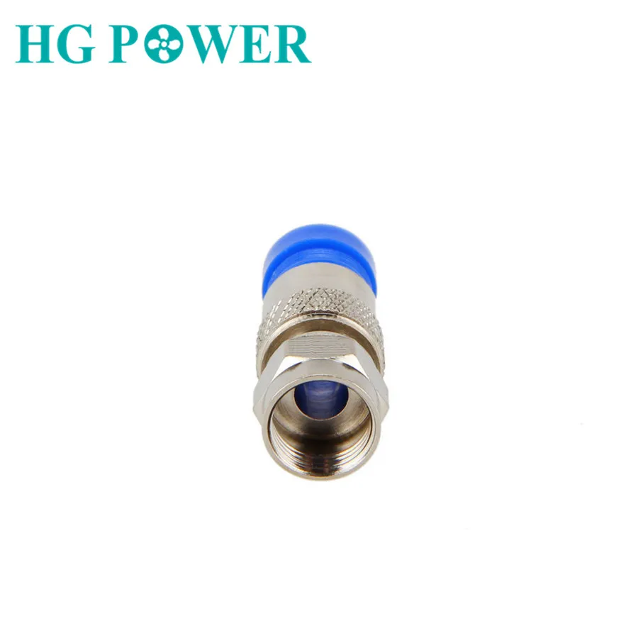 100/50/20/10/5/2/1PCS Waterproof RG6 Connector Compression Tool Coaxial Cable Connection F Type