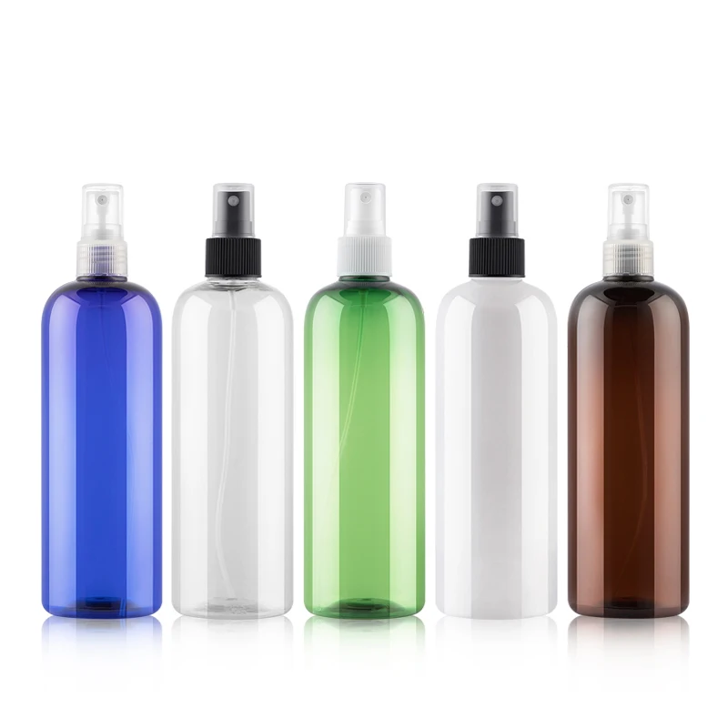 12Pcs/lot 500ML Empty Plastic Perfume Spray Bottle fine mist PET bottles container with pump cosmetic container bottles