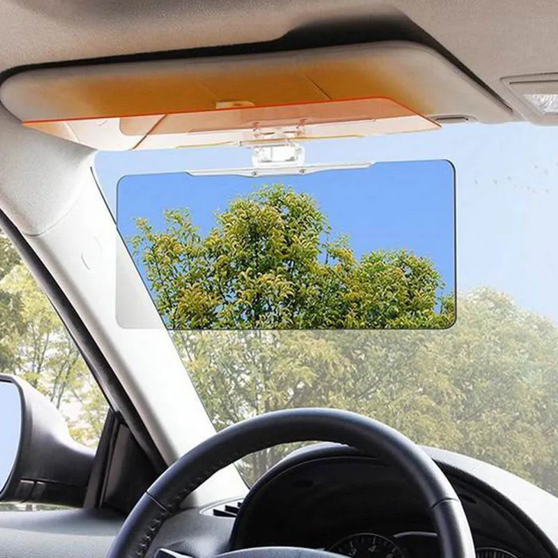 Youwinme Universal Car Day & Night Vision UV Anti-Glare Sun Visor Flip Shield Auto Dazzle Mirror