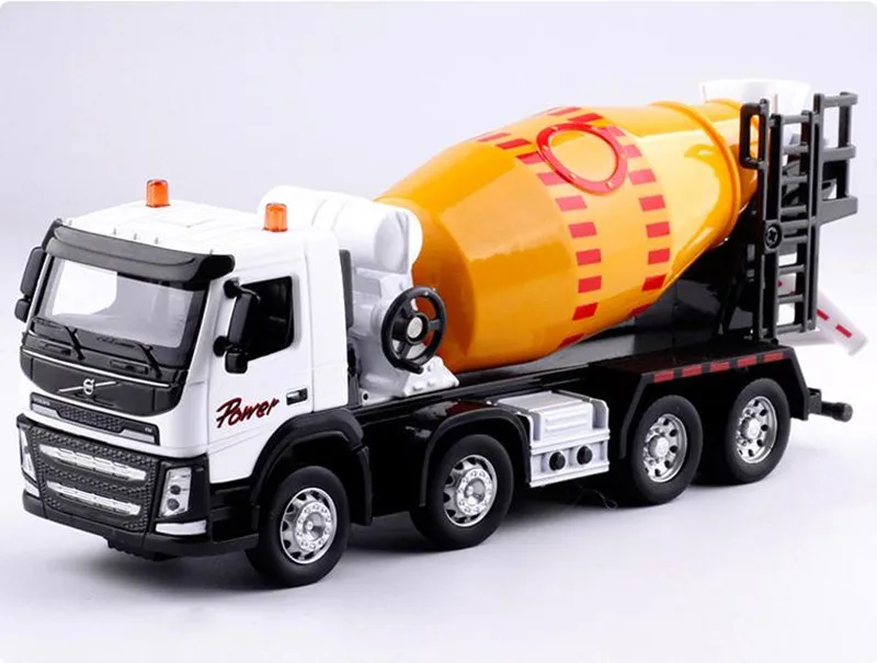 1:32 alloy engineering vehicles models, pull back &  flashing & musical,mixer model,metal diecasts,toy vehicles,free shipping