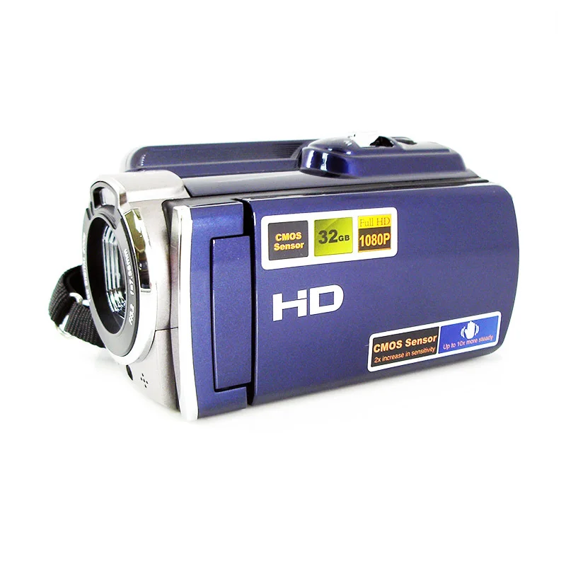 16Mp max 1080P Full HD Digital Video Camera with 16x Digital Zoom High Capacity Lithium Battery and 3inch Big Screen