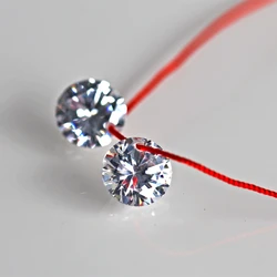 White A Hole Cubic Zirconia Stone 5mm 6mm 8mm 10mm AAAAA Zirconia CZ stone For Jewelry DIY Stone