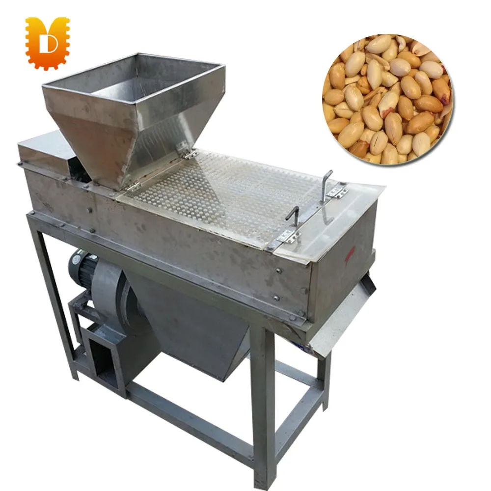 200kg/h Stainless steel nut skin dry way peeler: peanut peeler/hazelnut peeling machine