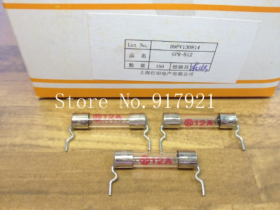 [ZOB] Japan YUKITA GPR-B12A pin gyoda explosion-proof tube 12A insurance 6X30 micro glass fuse  --200pcs/lot