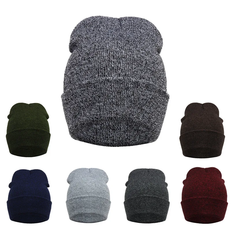 Knitted Hats for Women Men Autumn Winter Knitting Beanie Hat Cap for Girls Wool Hat Female and Male Skullies Stocking Hats Gorro