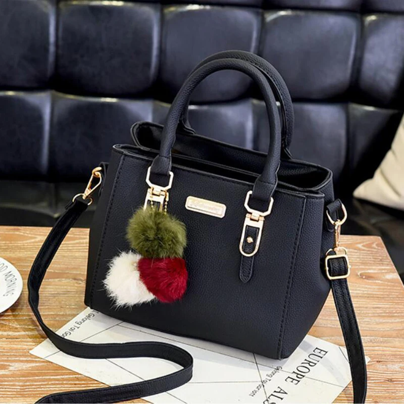 Yogodlns Frauen Perlen Anhänger Handtasche Damen geprägte Umhängetasche Damen Messenger Bag Hairball Taschen hochwertige Tasche – Detail 20