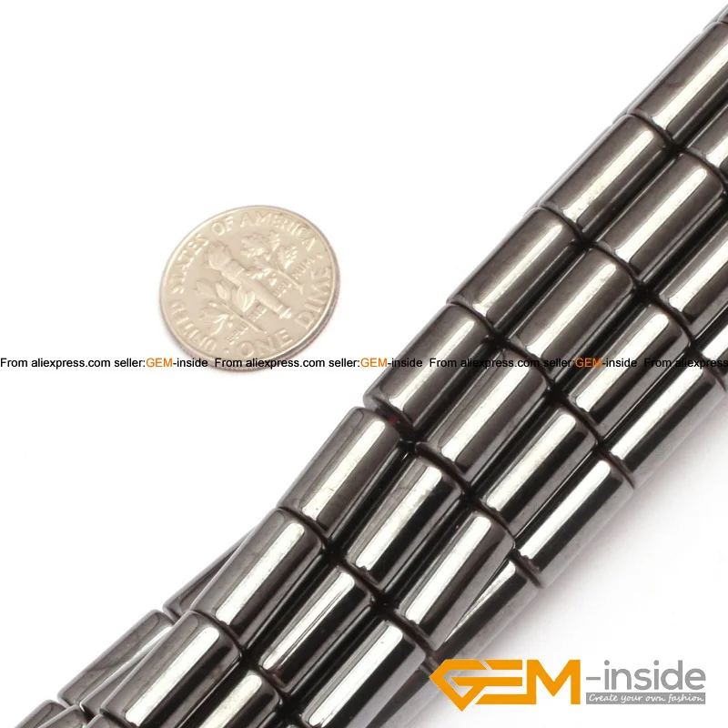 Columnar Natural Magnetic Black Hematite Beads Natural Stone Beads DIY Beads For Fashion Jewelry Making Strand 15 Inches !