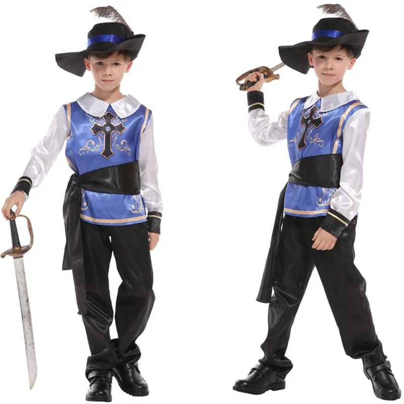 Costumes de cosplay Prince King pour enfants, crusader, Kokor, romain, royal, Halloween, Noël