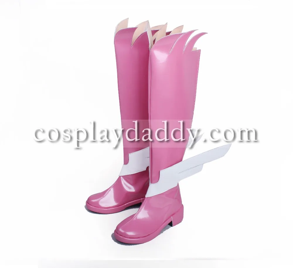 Fate/kaleid liner Prisma Illya Girls Pink Long Cosplay Shoes Boots S008