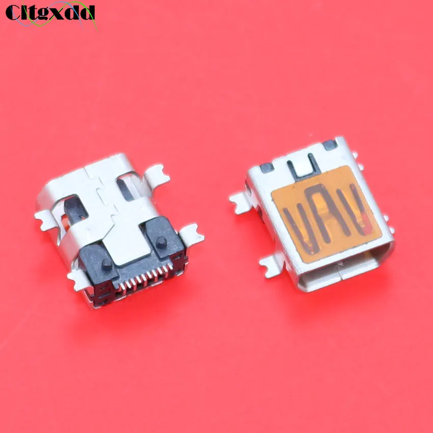 cltgxdd 1 Piece Mini usb jack female socket charging port connector , 10pin 4 foot stick V3 Port for Philipe Phone