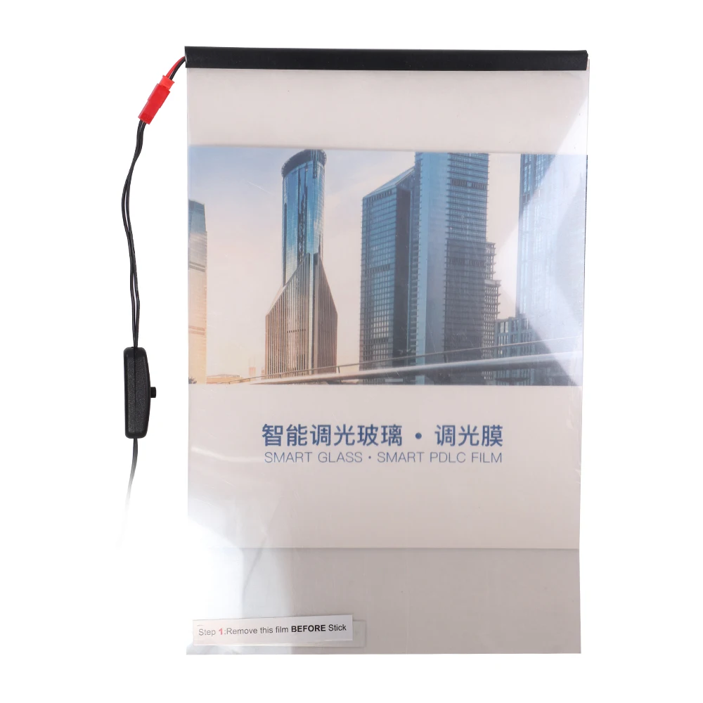 210*297mm Sample Electronic PDLC Car Smart Film PDLC Switchable Smart Film Electric Smart Glass Film for Car Side Window