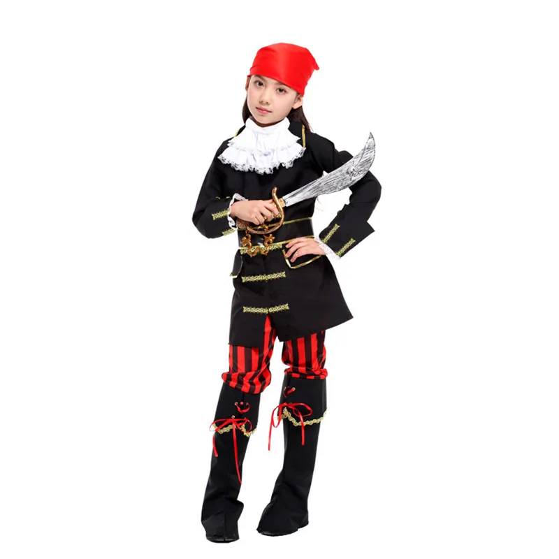 Nieuwe Meisjes Corsair Cosplay Kids Halloween Piratenkostuums Rover Rollenspel Kinderdag Kerst Purim Carnaval Feestjurk