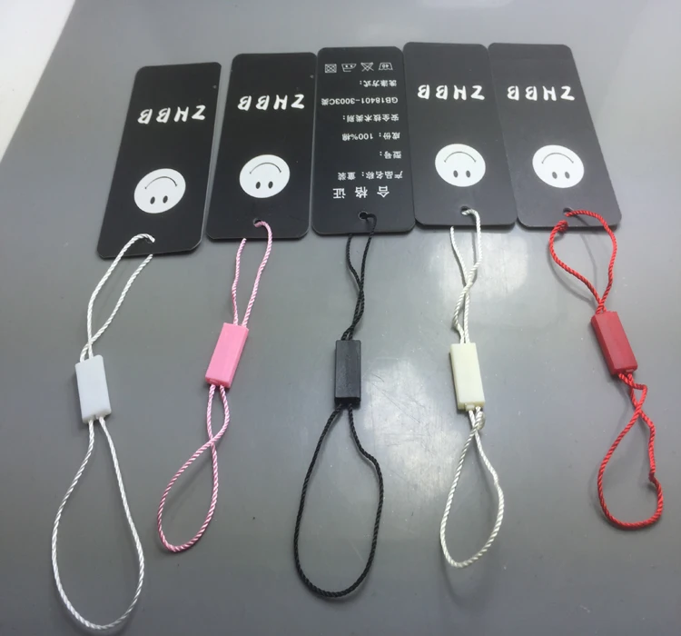 

Black/ red/ pink/beige/ white cords for Paper Tags ropes Garment Hang tag strings for t shirt 2017 New