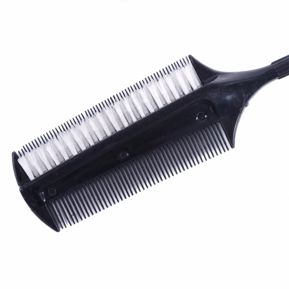 Professional Hairdressing Double Side Dye Comb with Nylon Hair Drying Brush Tinting Combs Hair Color Brush Hair Styling Tools