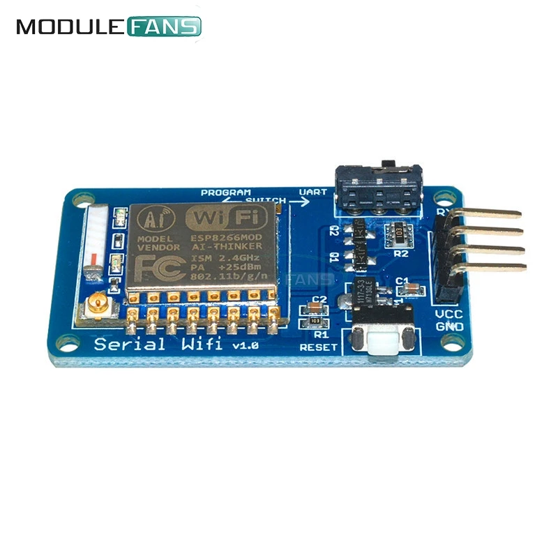 ESP8266 ESP-07 ESP07 واي فاي المسلسل جهاز الإرسال والاستقبال اللاسلكية لوحة تركيبية 3.3 فولت 5 فولت 8N1 TTL UART ميناء تحكم لاردوينو R3