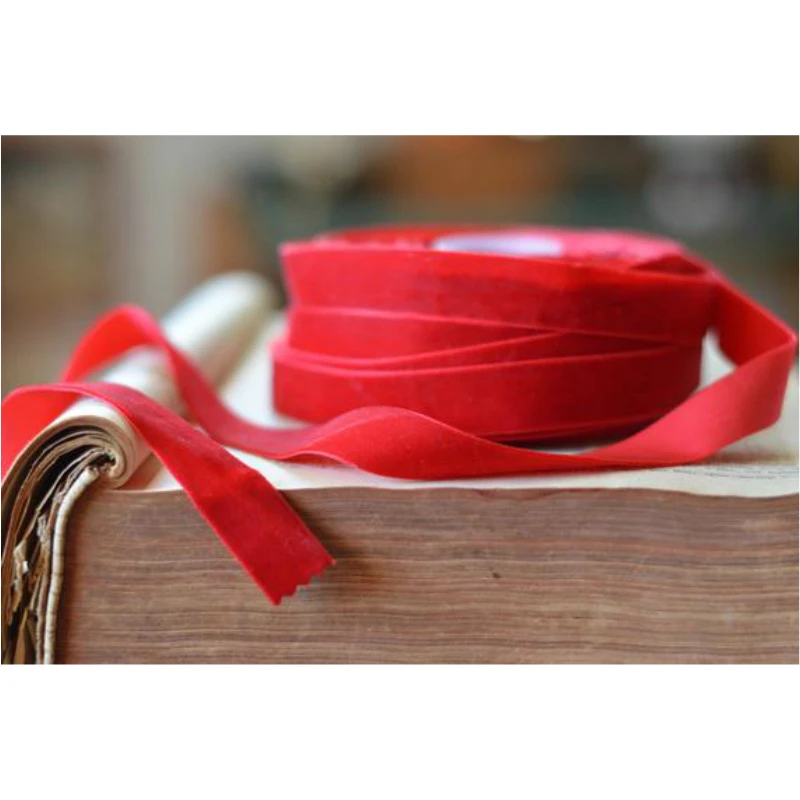 ZERZEEMOOY 3/8 inch 1 inch 10mm 25mm Christmas Red Velvet Ribbon Headband Clips Bow Wedding Decoration