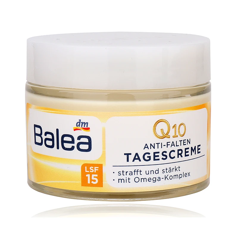 Germany Balea Q10 Anti-wrinkle Day Cream LSF15/30 Vitamin E Cream protects skin from free radicals Day Care moisture cream Vegan