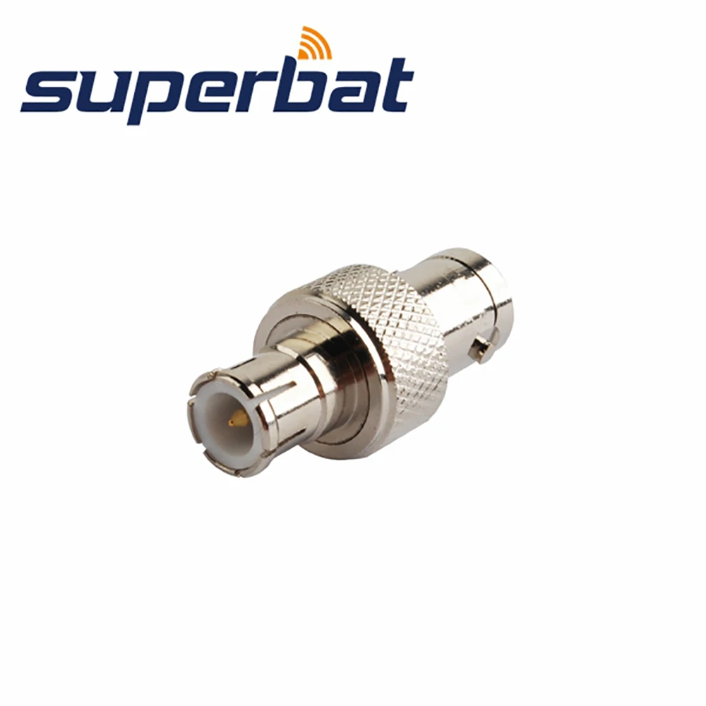 Superbat adaptor BNC 5 buah, konektor koaksial RF Push-on cepat pria ke wanita BNC