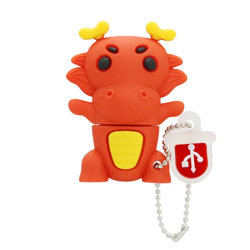 Chinese Zodiac Usb Flash Drive Disk Animal Green Snake Chicken Rabbit Horse Monkey Memory Stick Pendrive Pen Drive 8GB 16GB 32GB