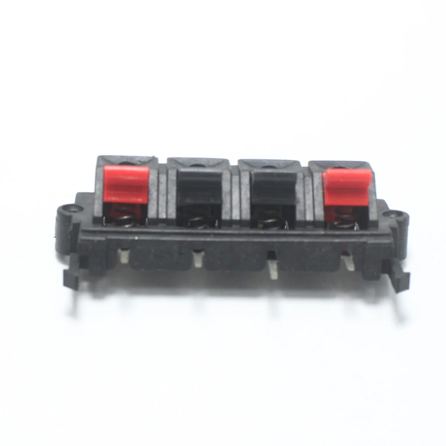 2pcs WP External Banana jack 4Pin Speaker Amplifier Wire Clip Audio Socket WP4-19 4 Pole LED Spring Terminal Switch