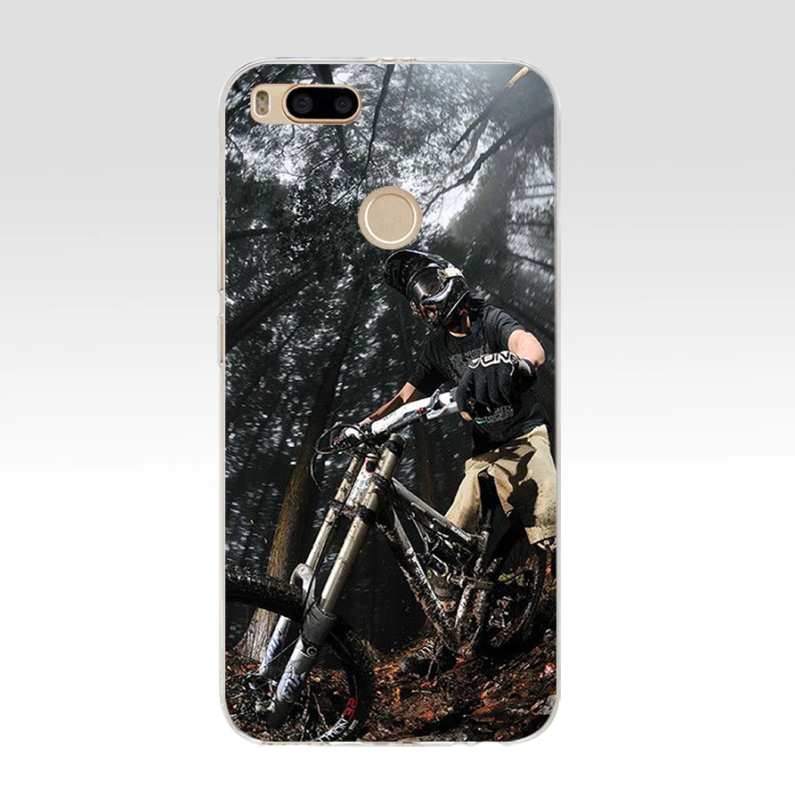 189 Amazing mountain bike Bicycle MTB design Soft Silicone Tpu Cover phone Case for xiaomi redmi 6 Pro 6A note 5 6 Pro mi 8 lite