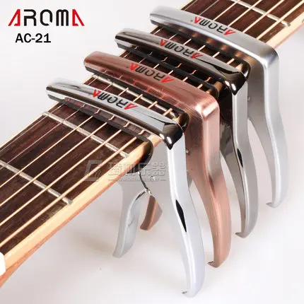 AROMA AC-21 Guitar Capo Metal Alloy Versatile Guitar Capo with Bridge Pin Puller Capotraste