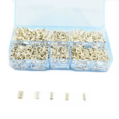 2600PCS 22-14AWG Bootlace cooper Ferrules kit set Wire Copper Crimp Connector