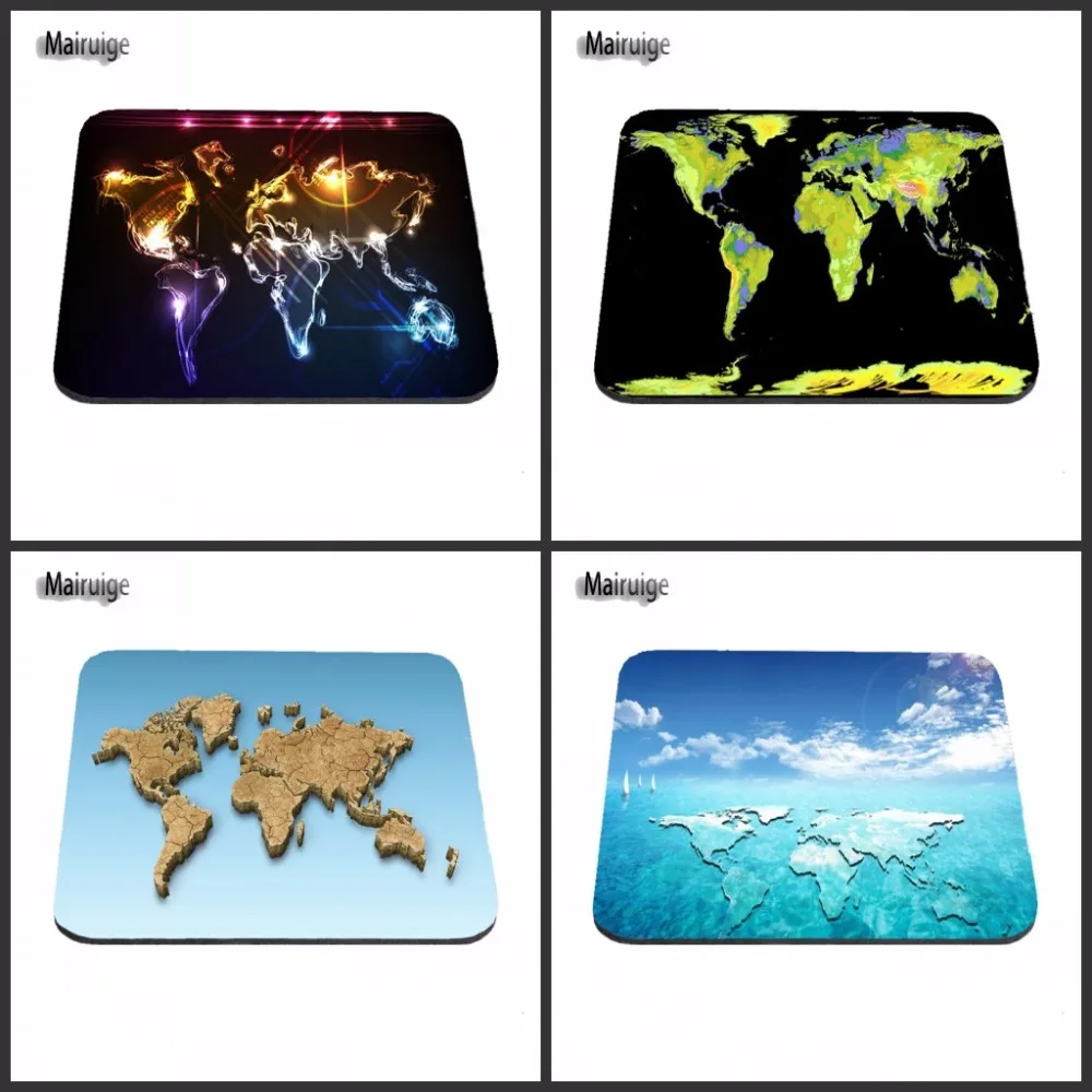 Map of the World Mousepads 22x18cm Non-Skid Rubber Computer Gaming Mouse Pad Gamer Play Mats Mice & Keyboards Accessories