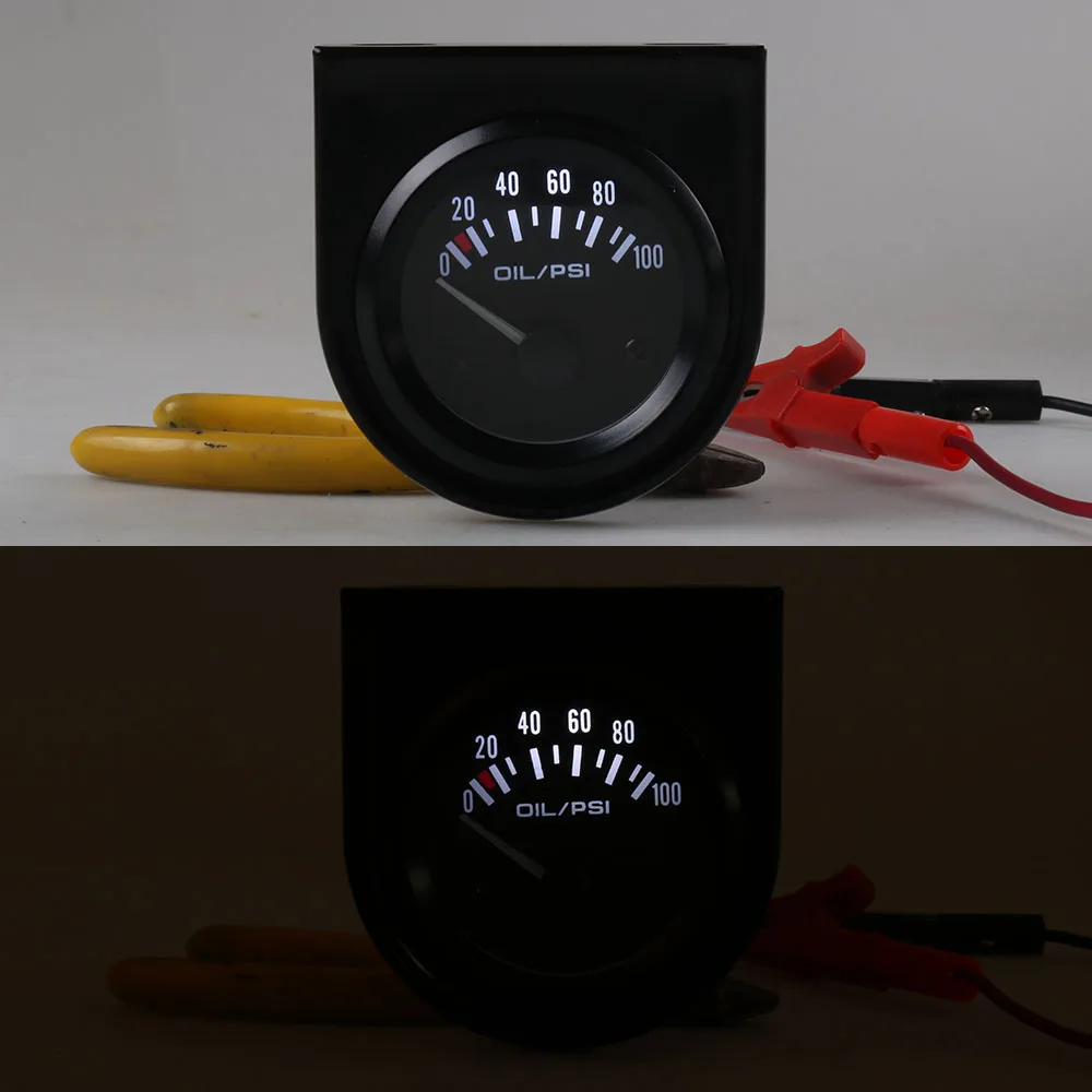 2INCH 52MM Black Volt meter Water temp Oil temp gauge Oil press gauge Fuel level gauge AMP Meter Triple gauge kits Car meter
